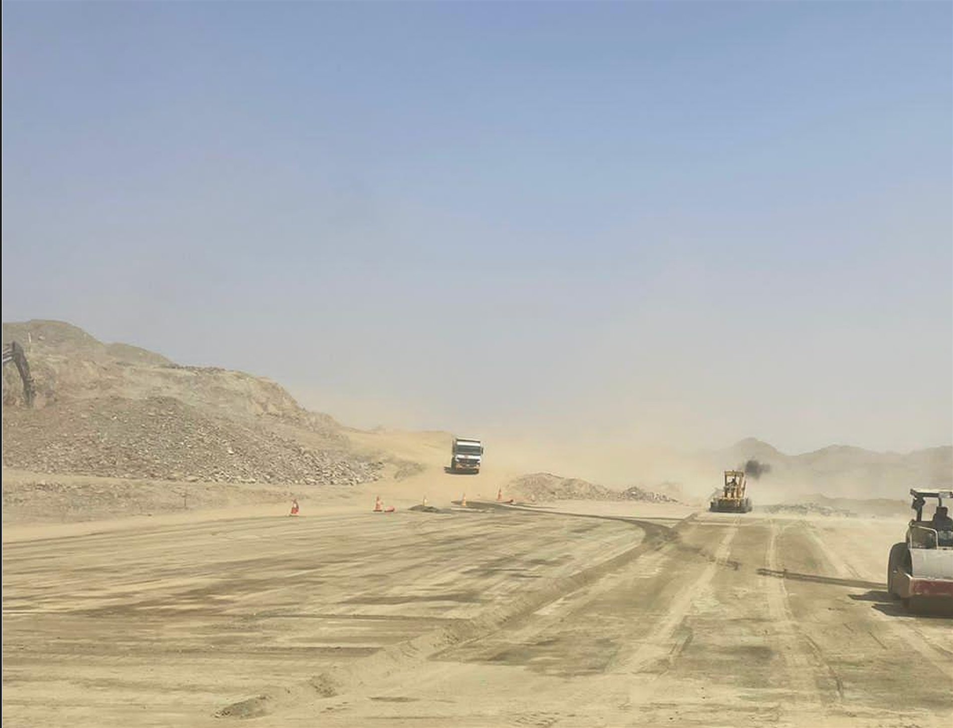 أعمال ترابية واسعة